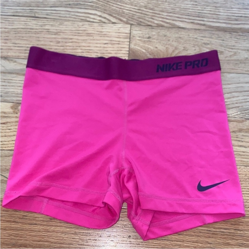 Nike Pro Bright Pink Shorts